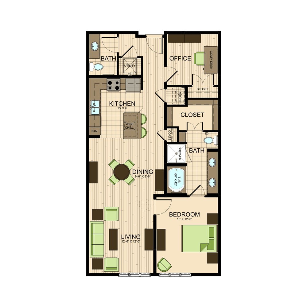 floor plan | The Susanne Apartments Montrose