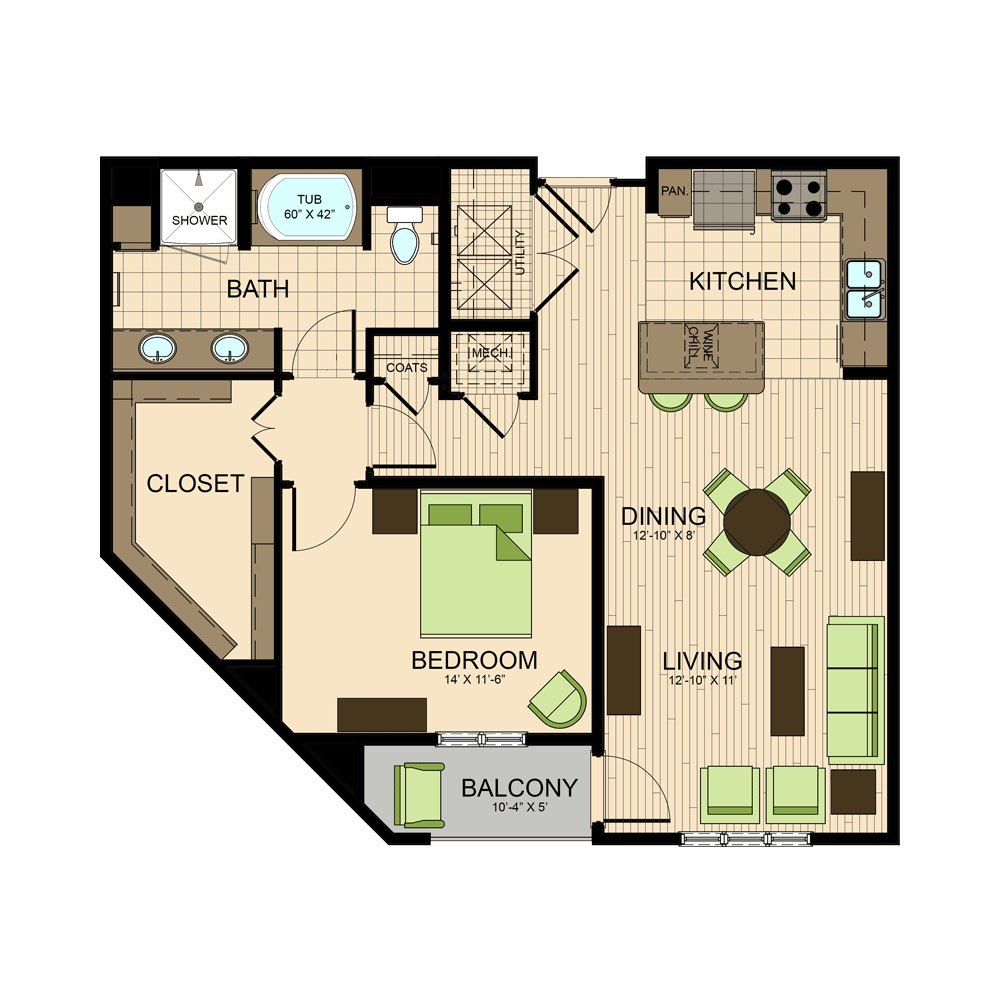 floor plan | The Susanne Montrose Apartments